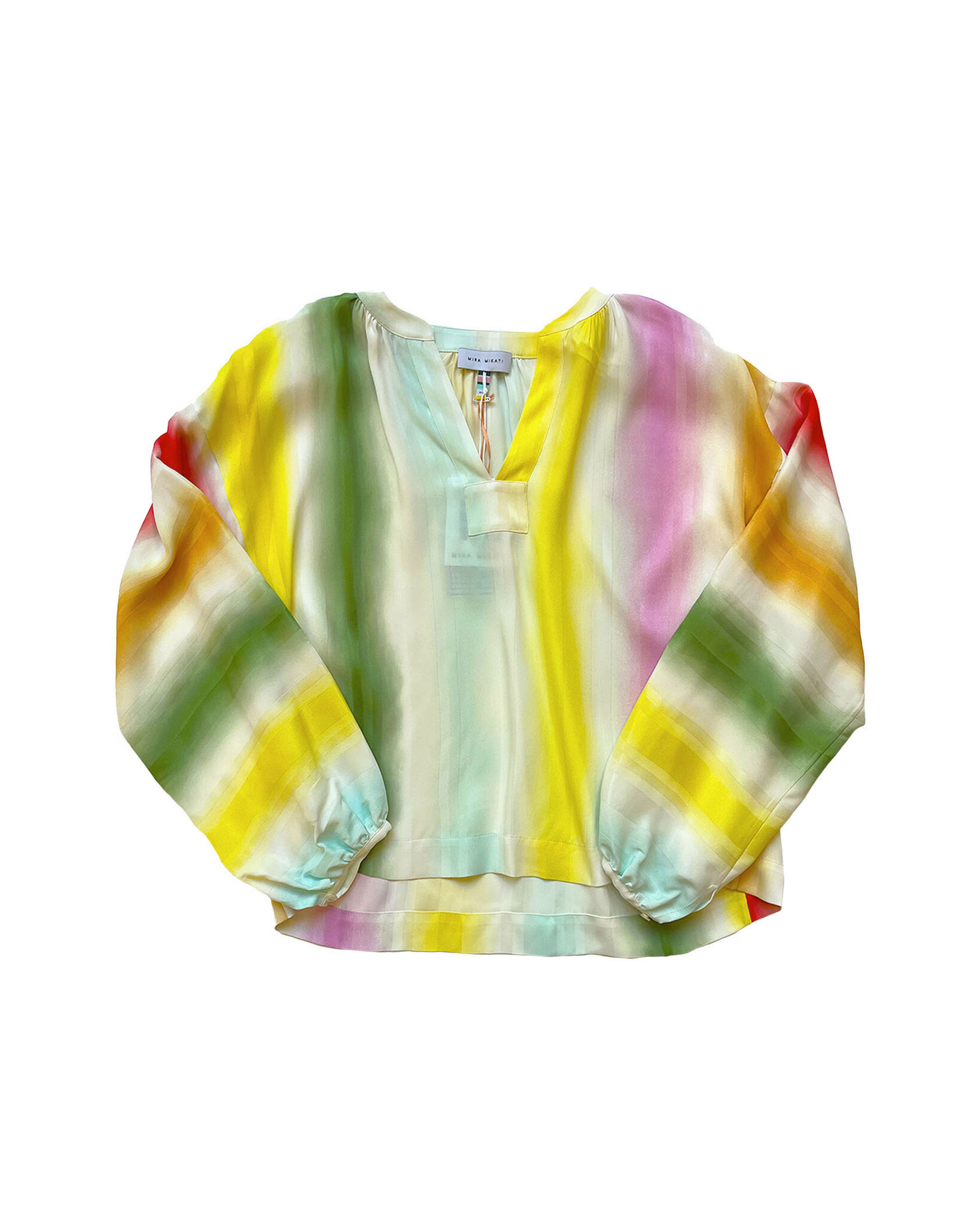 MIRA MIKATI PRINTED V-NECK TOP