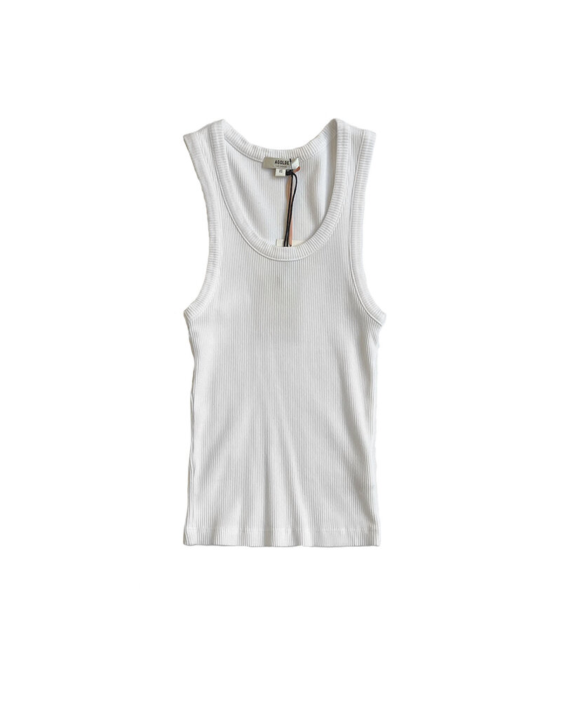 AGOLDE POPPY SCOOP NECK TANK