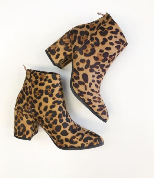 express leopard booties