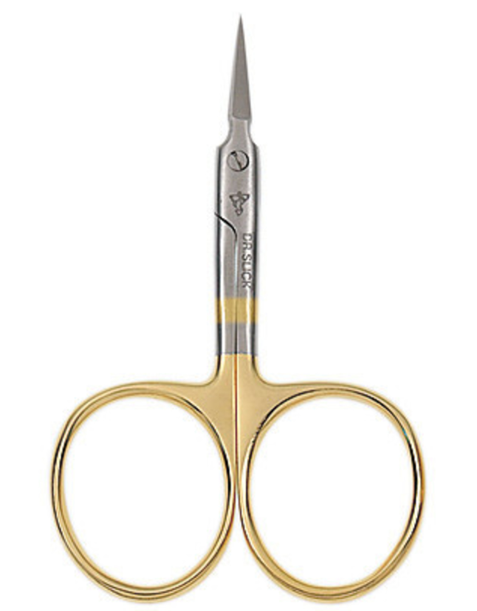 DR. SLICK Arrow Scissor, 3-1/2", Gold Loops, Curved