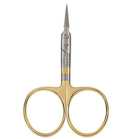 DR. SLICK Arrow Scissor, 3-1/2", Gold Loops, Curved