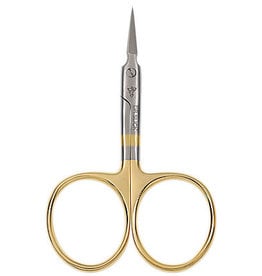 DR. SLICK Dr. Slick Arrow Scissor, 3-1/2", Gold Loops, Curved
