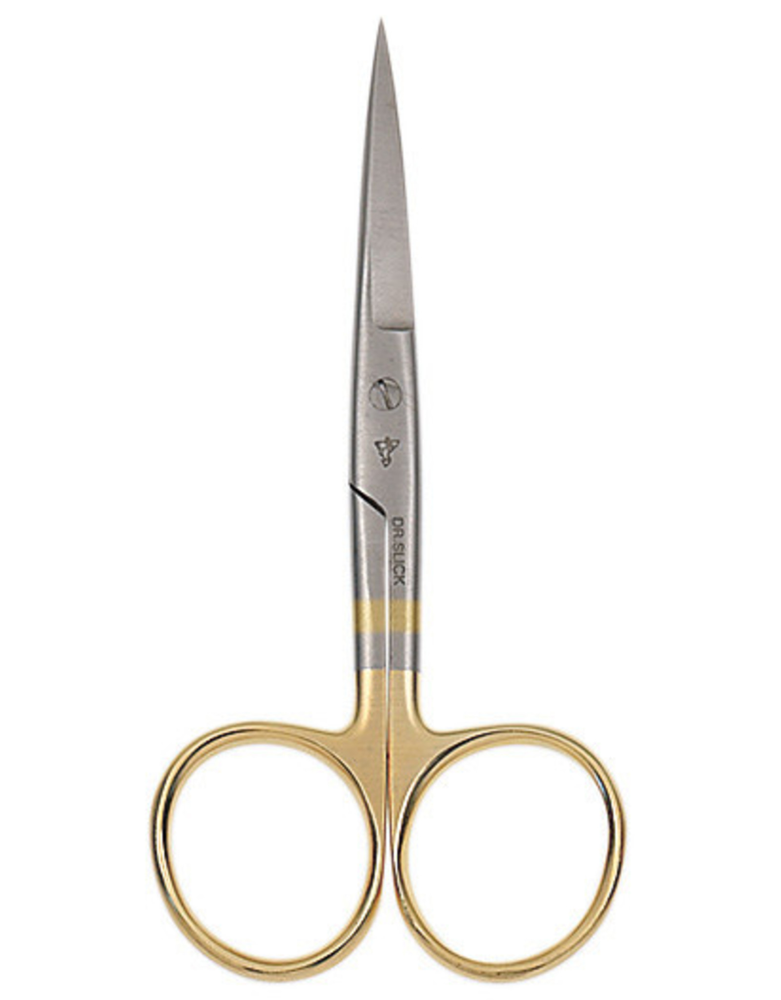 DR. SLICK Hair Scissor, 4-1/2", Gold Loops, Curved