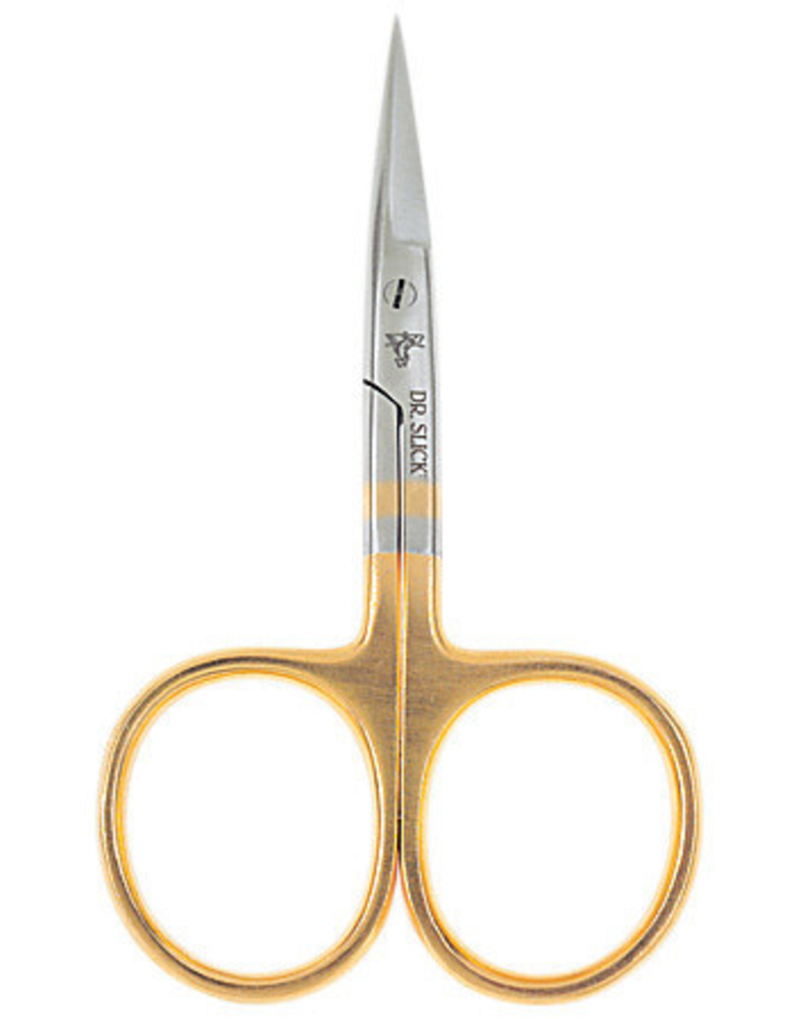 DR. SLICK All Purpose Scissor, 4", Bent Shaft, Gold Loops, Straight
