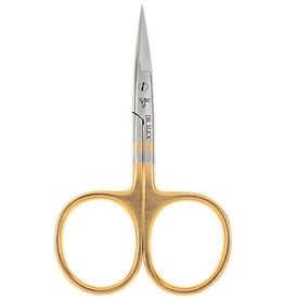 DR. SLICK All Purpose Scissor, 4", Bent Shaft, Gold Loops, Straight