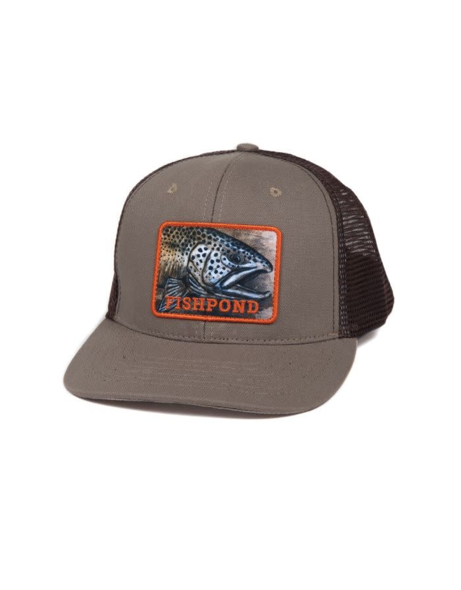 FISHPOND Fishpond Slab Trucker Hat - Sandstone/Brown