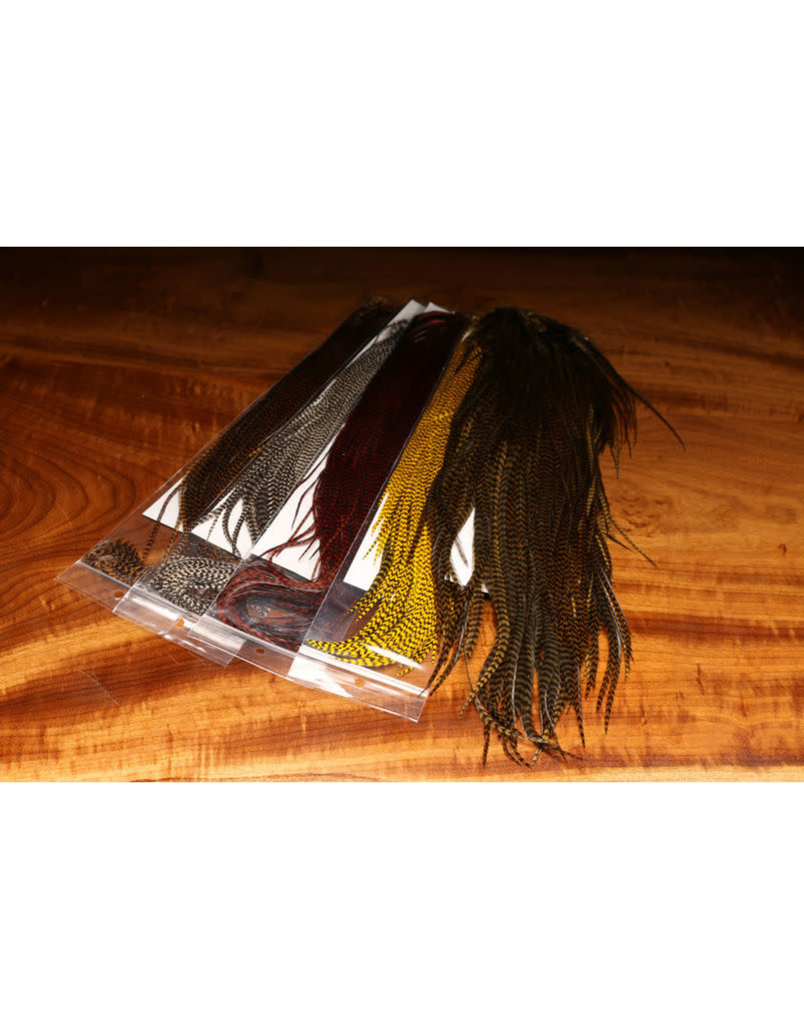 KEOUGH HACKLE Half Saddle Grade #1 Keough Grizzly
