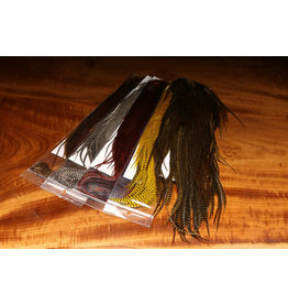 KEOUGH HACKLE Half Saddle Grade #1 Keough Grizzly