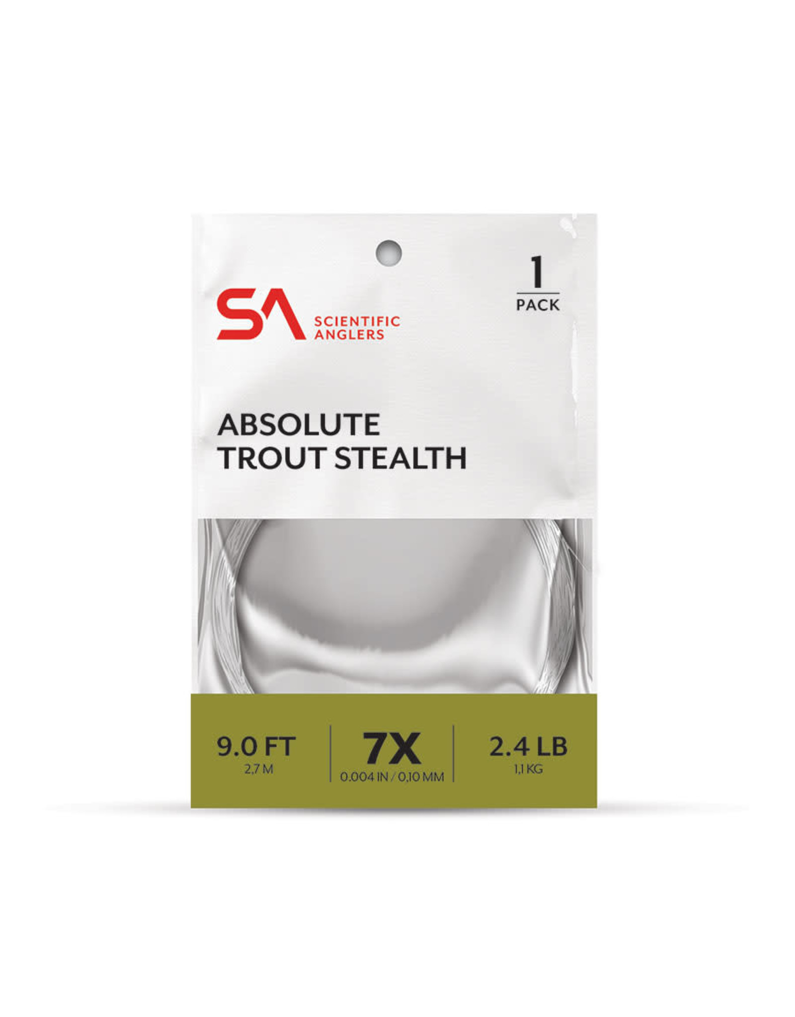 SCIENTIFIC ANGLERS Absolute Trout Stealth Leader - 1 Pack 9’