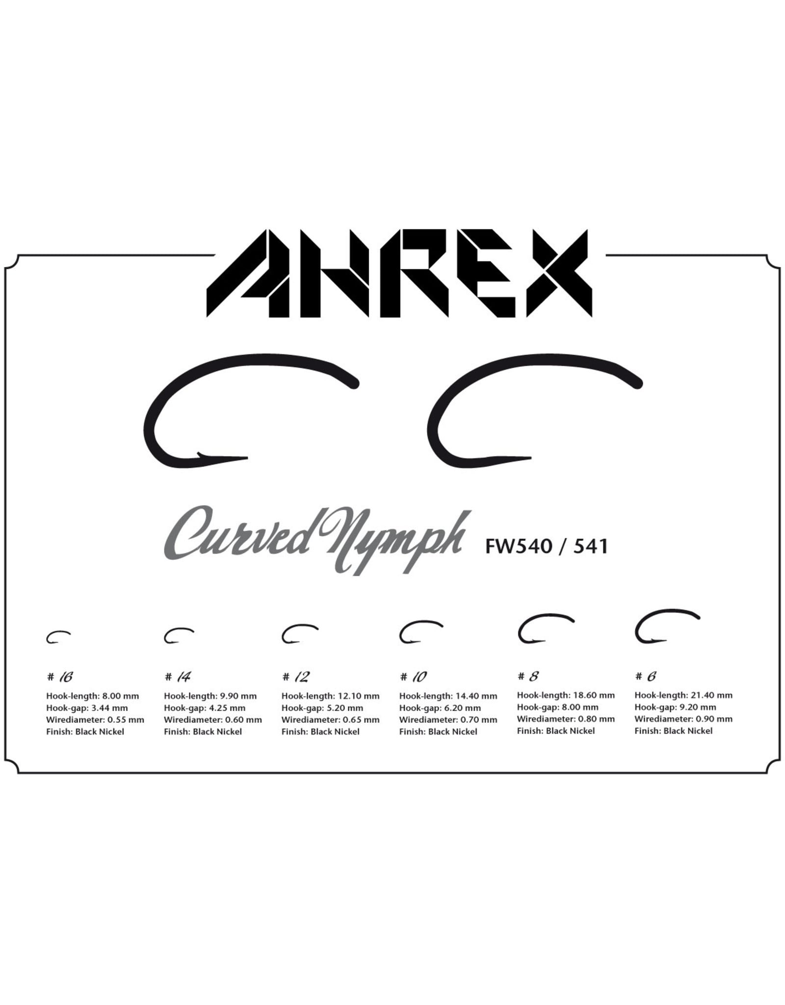 AHREX Ahrex FW541 Curved Nymph Barbless