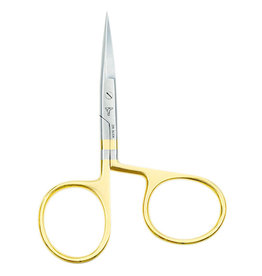 DR. SLICK All Purpose Scissor, 4", Twisted Loop, Gold Loops, Straight