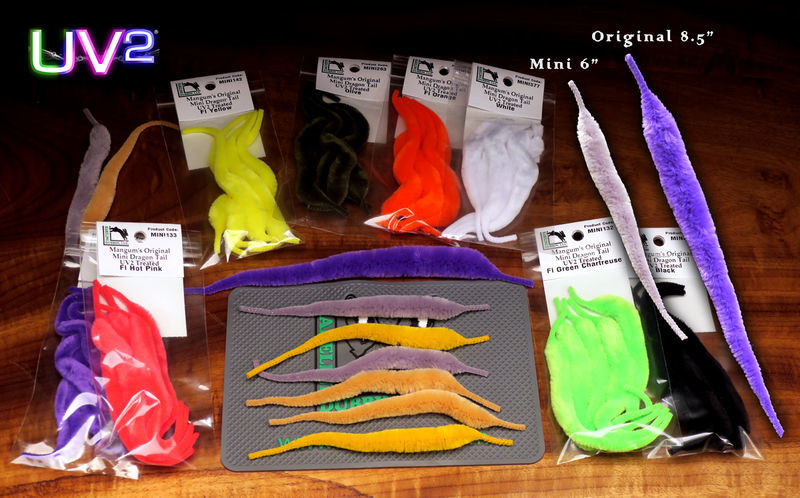 11 Color Fly Tying Dragon Tails – Wiggle Tail Chenille Materials For Fresh & Saltwater