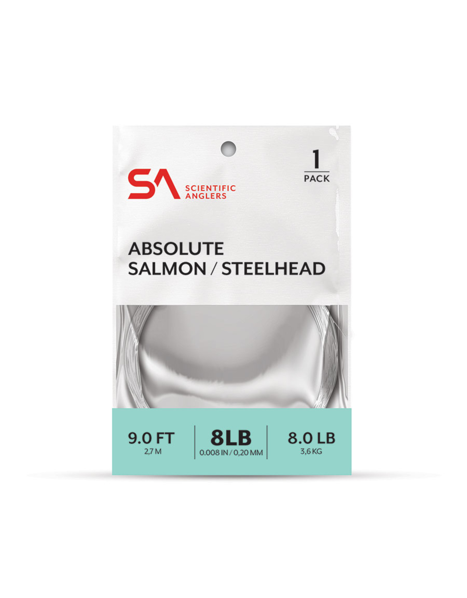 thumbnail image 2 of Scientific Anglers Absolute Salmon/Steelhead Leader 1-Pack 9' 20lb 2 of 12