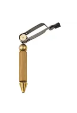 DR. SLICK Bamboo Rotary Hackle Plier (Small), w/Rubber Tubing on One Jaw, w/ Half Hitch Tool