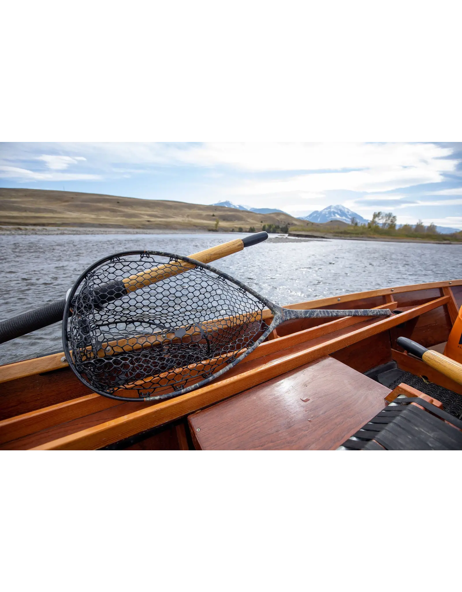 FISHPOND Nomad Boat Net - Riverbed Camo