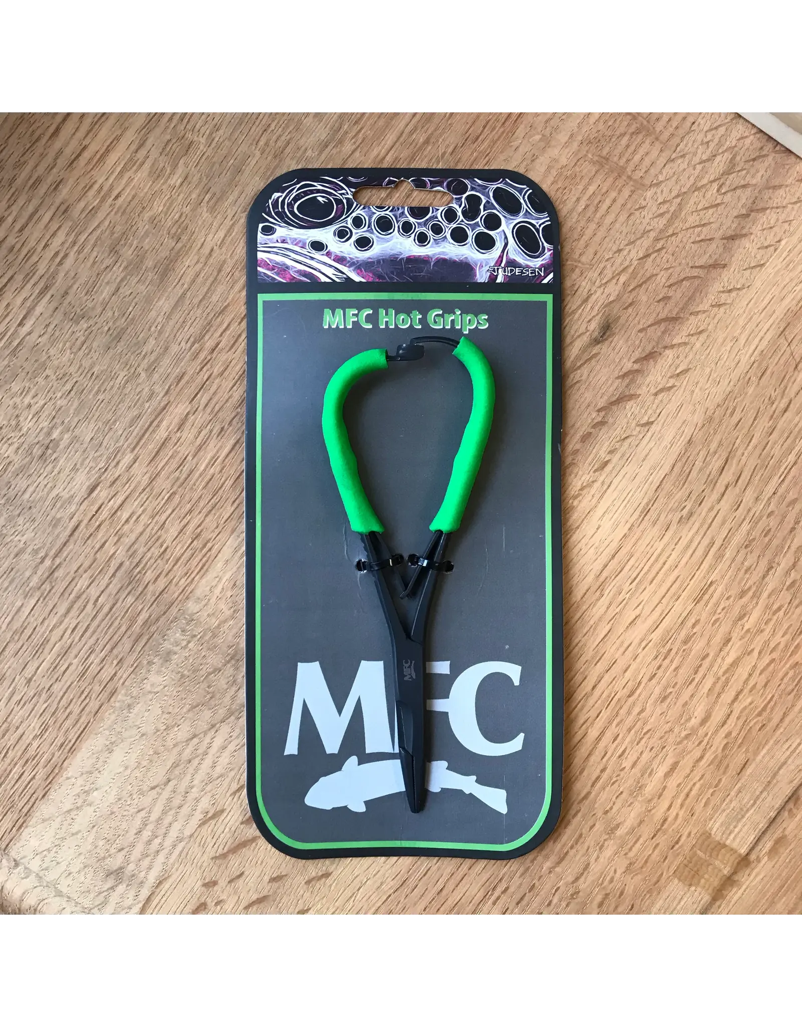 Montana Fly Co. Mitten Scissor Clamp - Hot Grip - 5.5" - Chartreuse