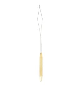 DR. SLICK Bobbin Threader, Gold, w/ Half Hitch Tool, Brass