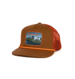 FISHPOND On Point Trucker Hat- Sandbar/Orange