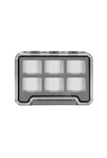 NEW PHASE INC. Med. Waterproof Clear Thin Fly Box 6 Compartment Magnetic