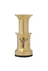 DR. SLICK Brass Hair Stacker - Gold with Padded Base