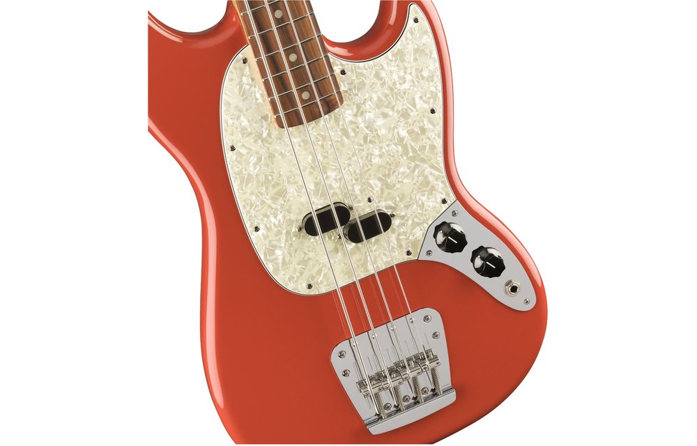 Fender Vintera '60s Mustang Bass, Pau Ferro Fingerboard, Fiesta Red