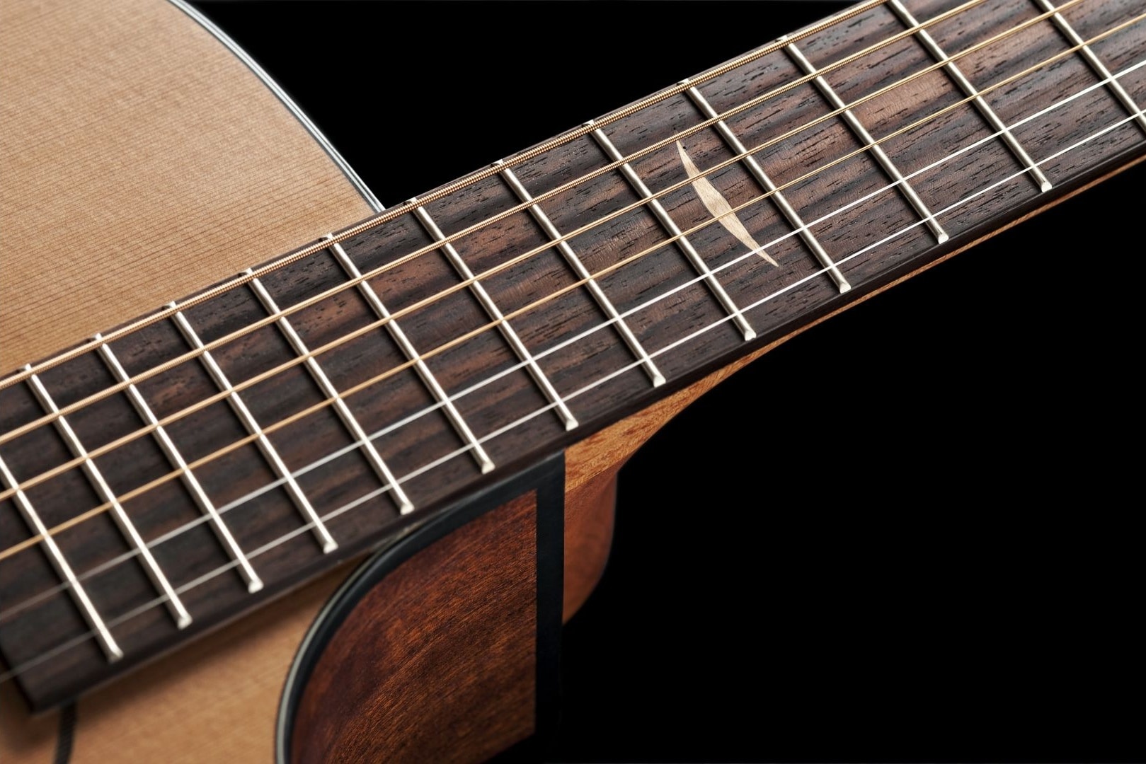 acoustic wide neck guitar