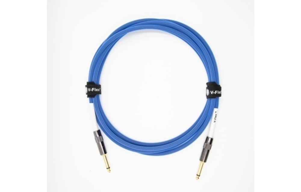 Voltage V-Flex Guitar Cable, 3m, Royal Blue