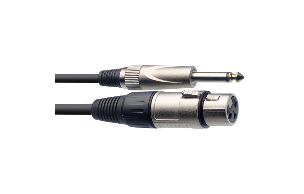 Stagg XLR to Jack Microphone Cable, 3m