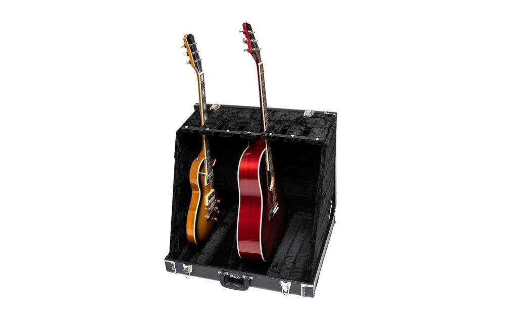 Stagg Foldable Guitar Stand Case, Holds 6 Electric/3 Acoustic