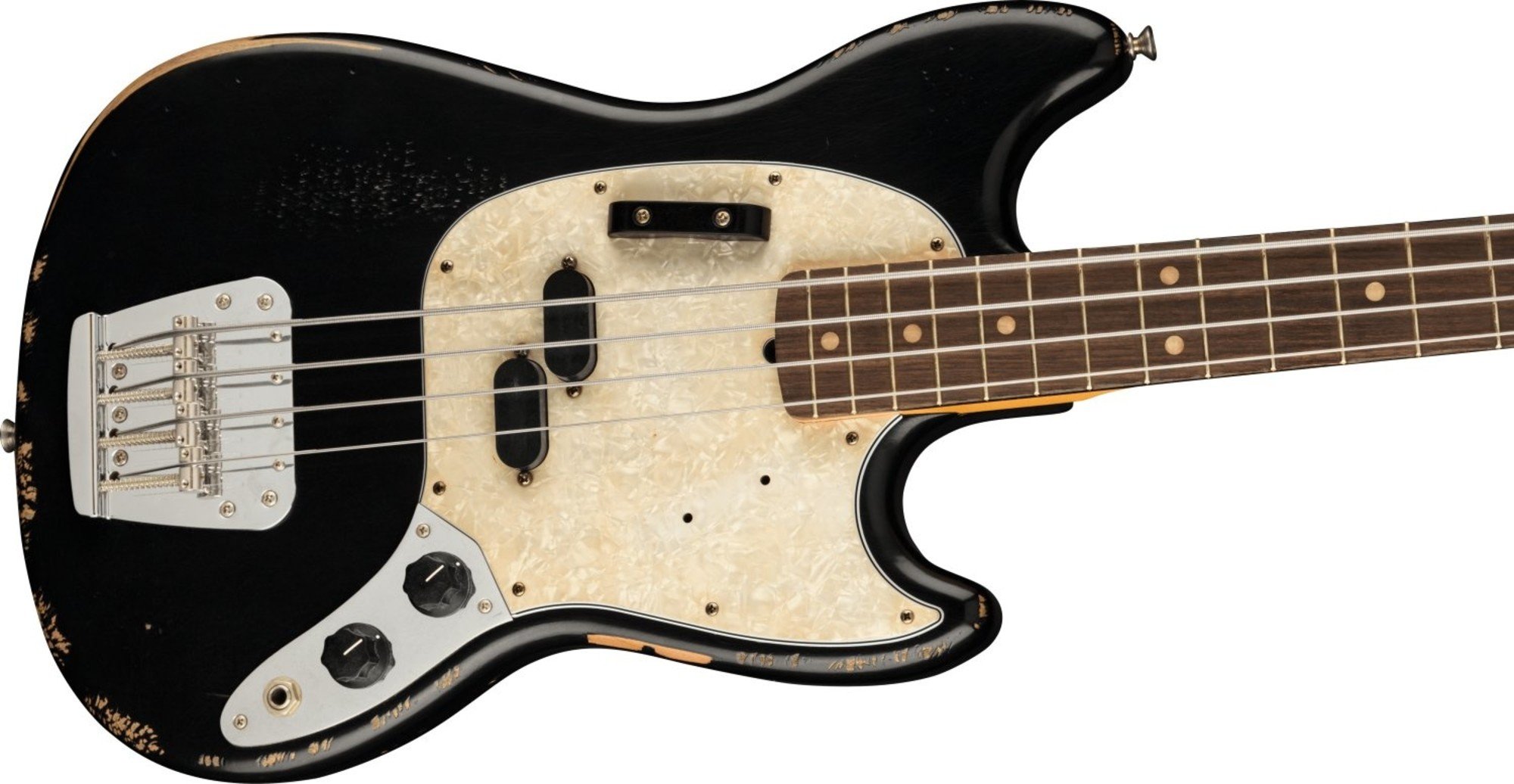 fender jmj mustang bass black