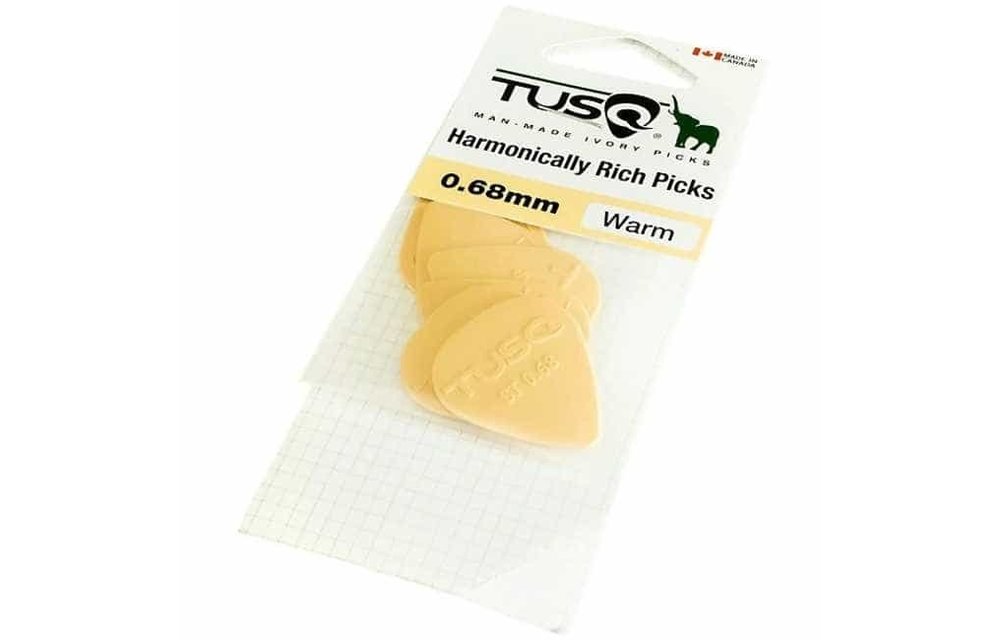 Graph Tech Tusq, 6 Pack Picks .68mm Standard shape, Warm tone
