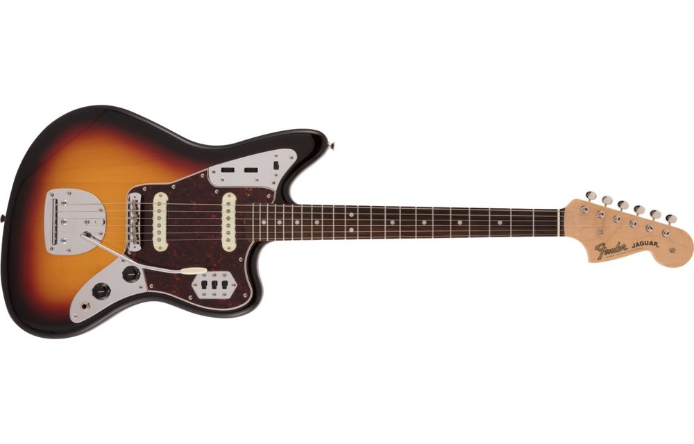 Fender Made in Japan Traditional 60s Jaguar, Rosewood Fingerboard, 3-Color Sunburst