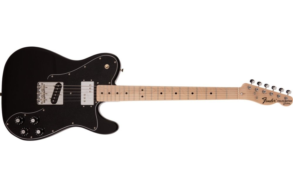 Fender Made in Japan Traditional 70s Telecaster Custom, Maple Fingerboard, Black