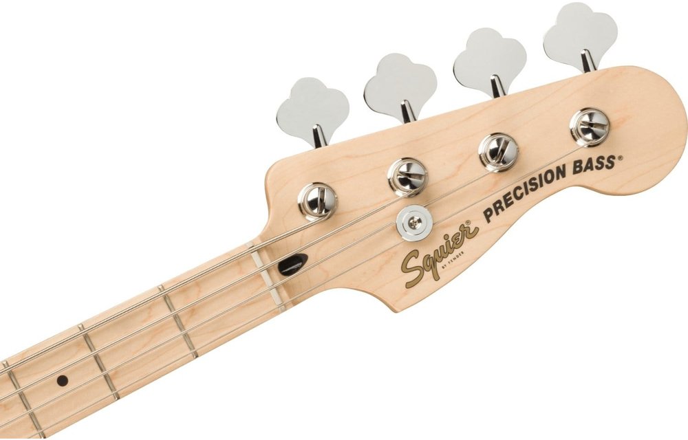 Squier Affinity Series Precision Bass PJ, Maple Fingerboard, Black Pickguard, Olympic White