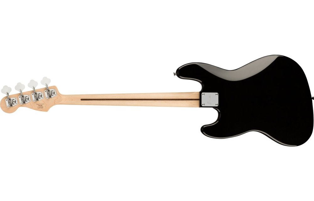 Squier Affinity Series Jazz Bass, Maple Fingerboard, Black Pickguard, Black