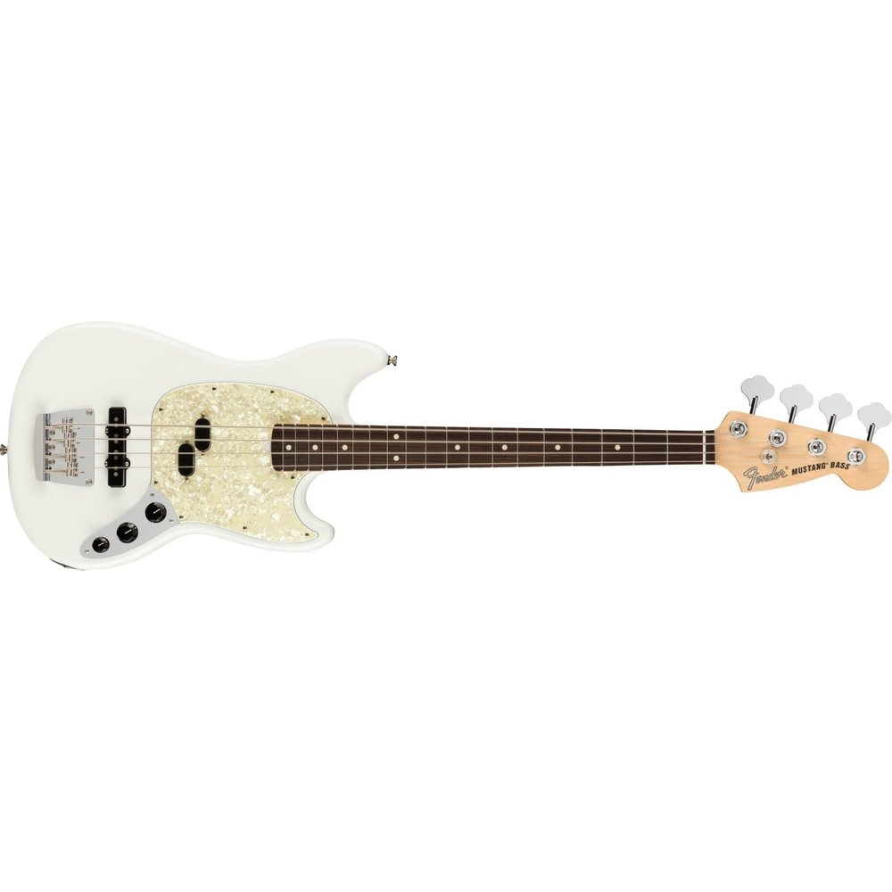 fender mustang bass white