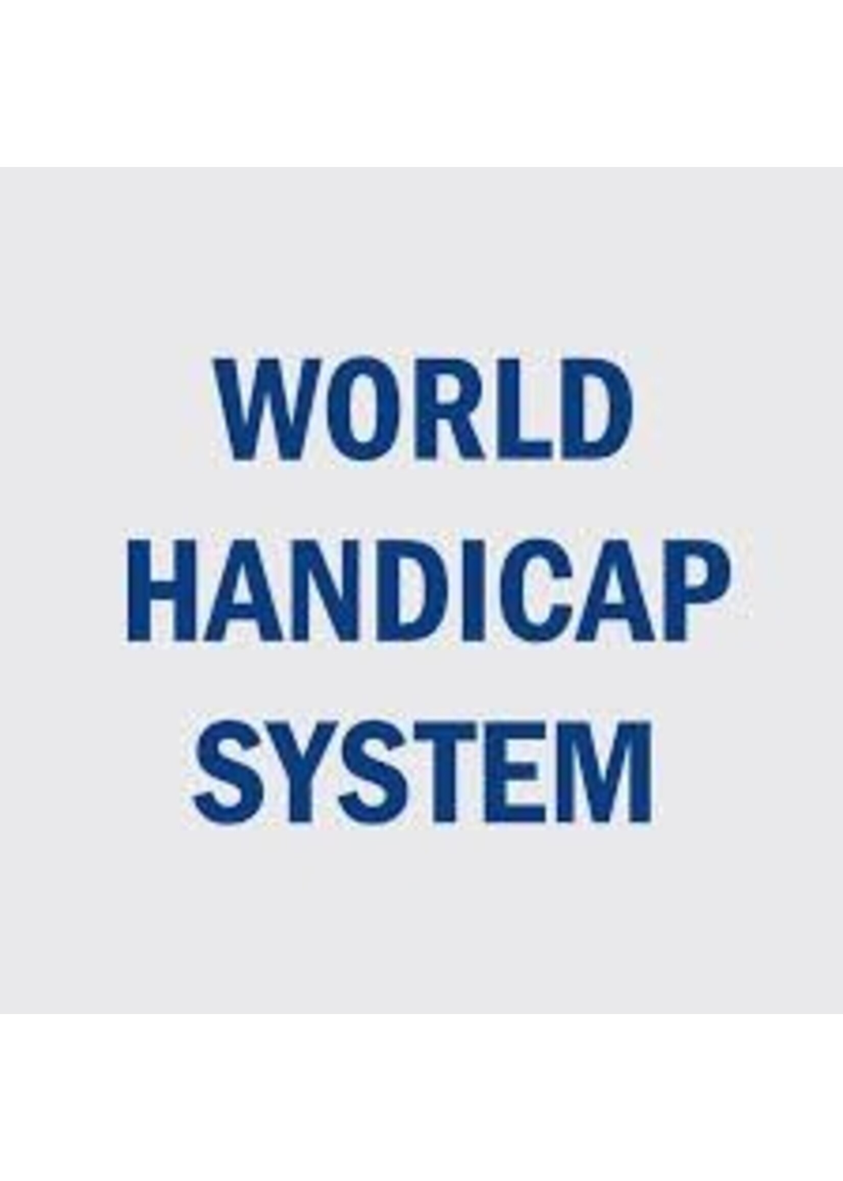 Handicap-World Handicap System