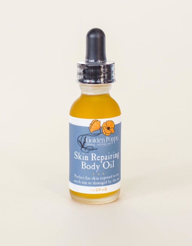 Golden Poppy Herbs Skin Repairing Body Oil, 1oz