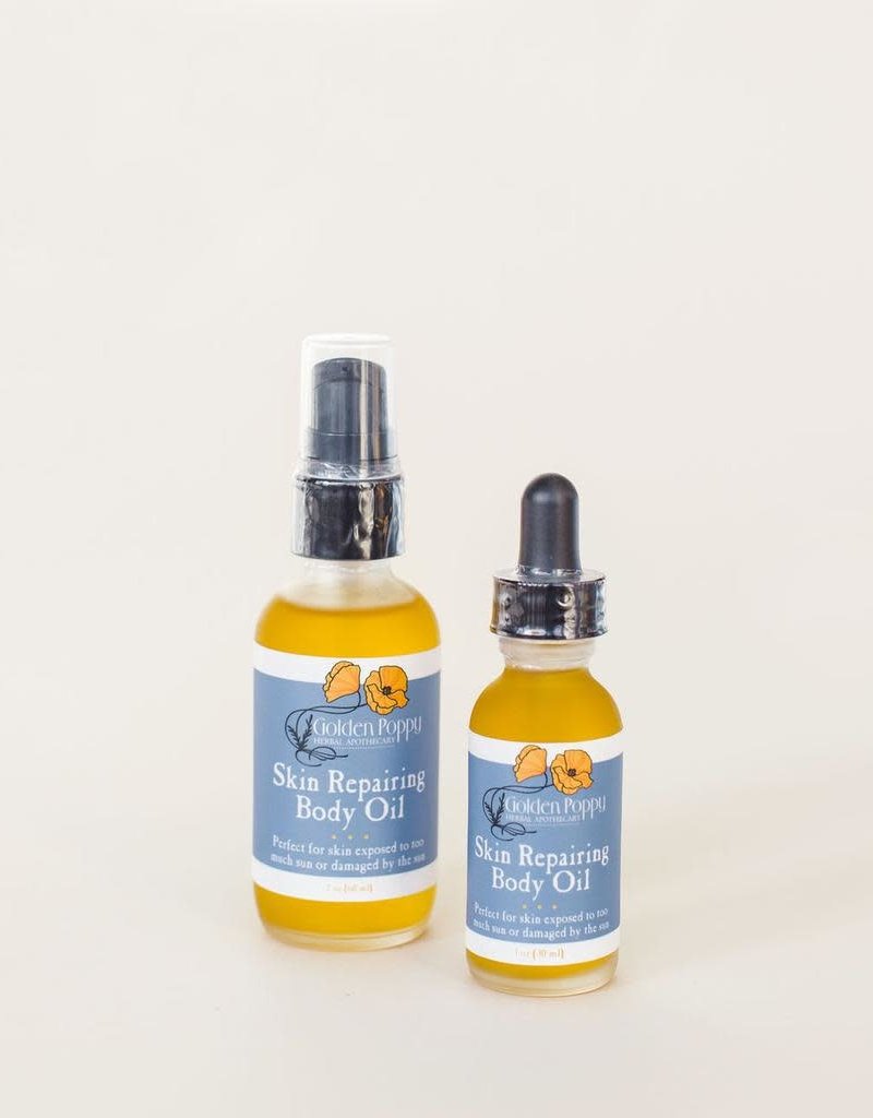 Golden Poppy Herbs Skin Repairing Body Oil, 2oz