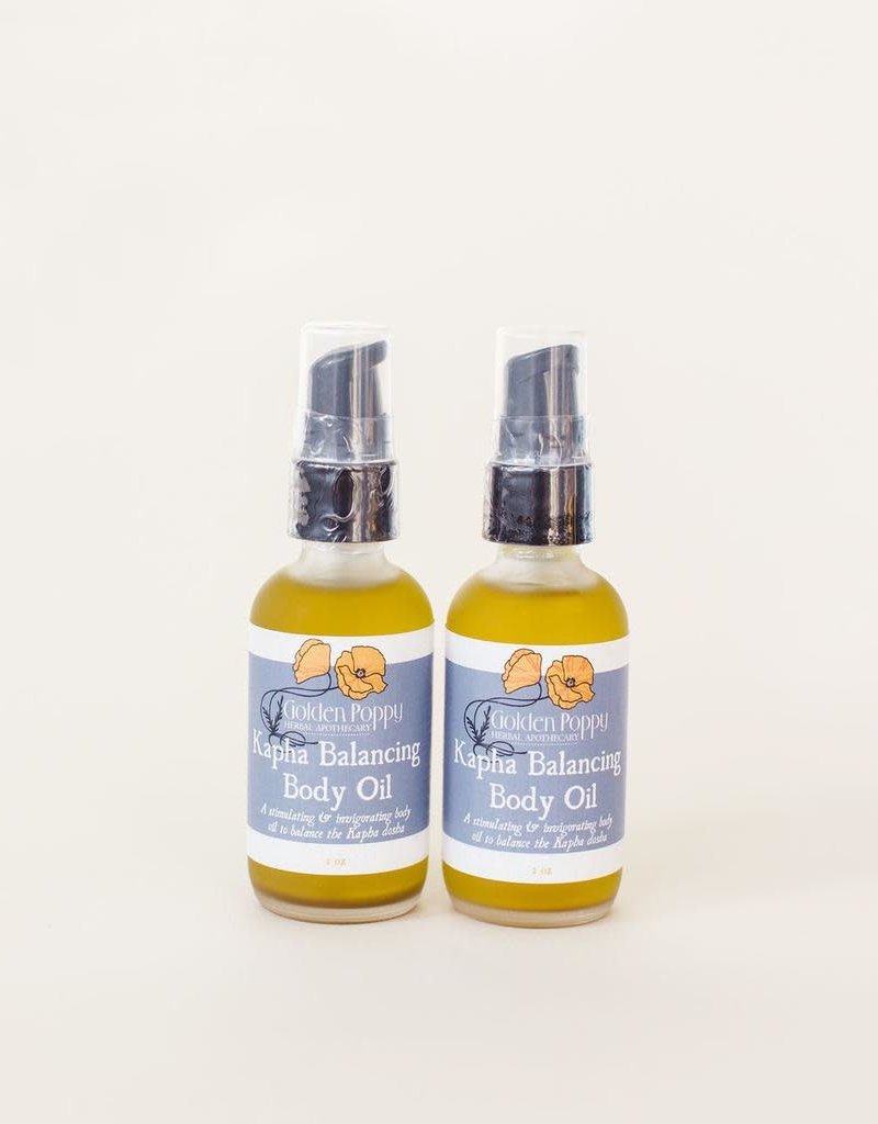 Golden Poppy Herbs Kapha Balancing Body Oil, 2oz