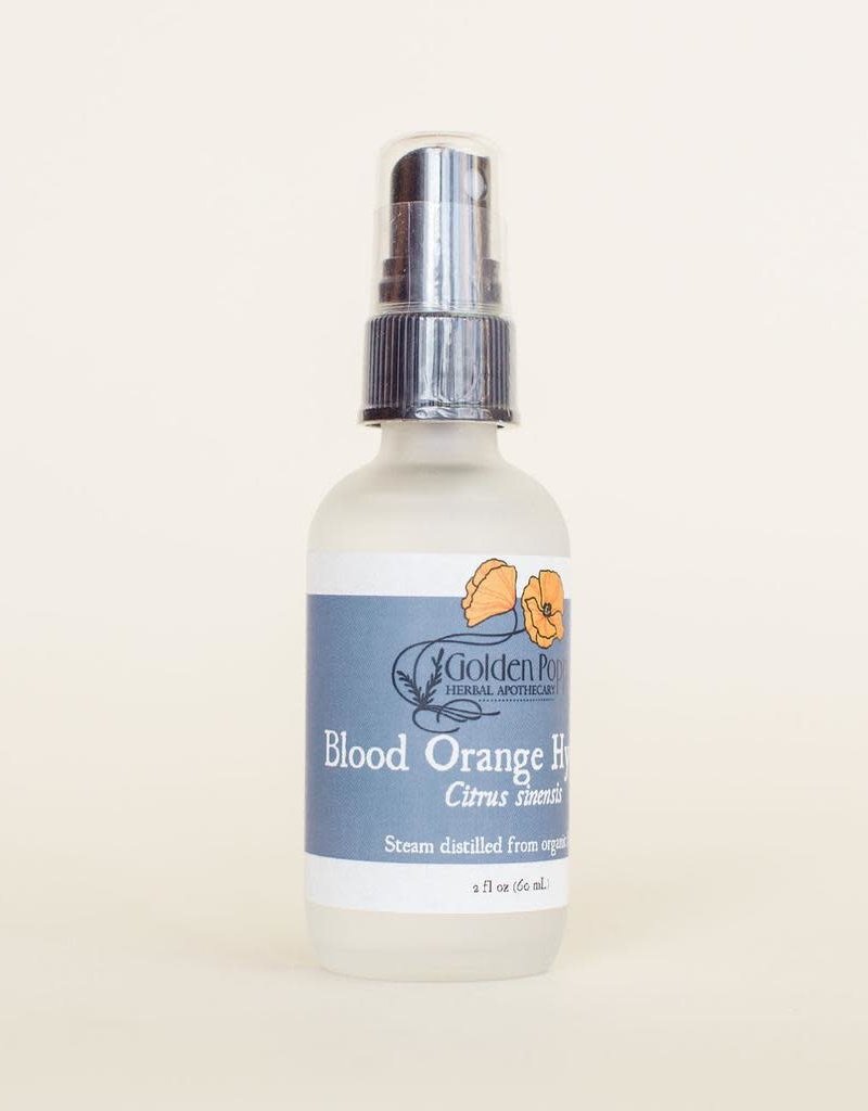Golden Poppy Herbs Blood Orange Hydrosol, Organic 2oz Mister