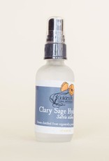 Golden Poppy Herbs Clary Sage Hydrosol, Organic 2oz Mister