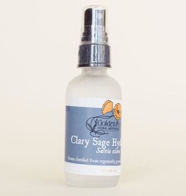 Golden Poppy Herbs Clary Sage Hydrosol spray, 2 oz