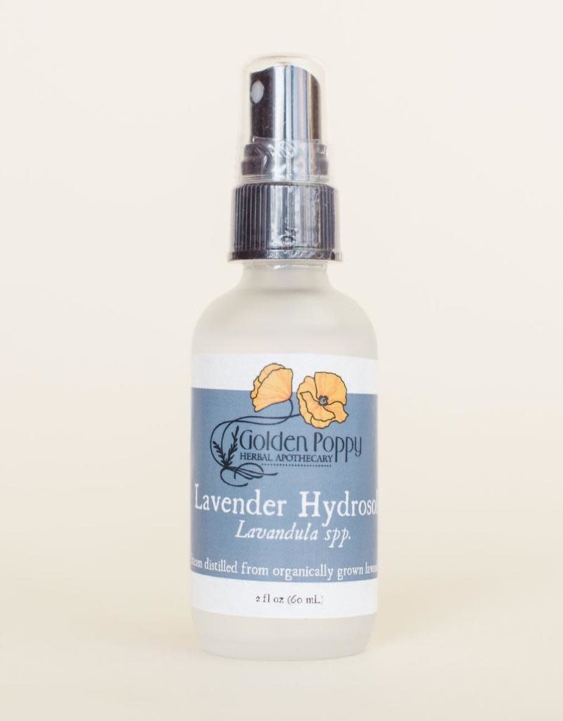 Golden Poppy Herbs Lavender Hydrosol, Organic 2 oz Mister