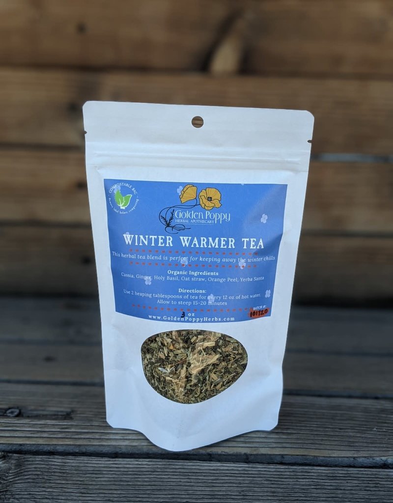 Golden Poppy Herbs Winter Warmer Tea, 20 oz Tube (107g)