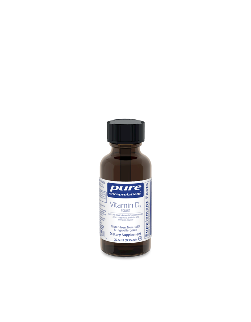 Emerson Ecologics Vitamin D 3 Liquid 22.5mL, Pure Encapsulations