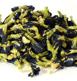 Golden Poppy Herbs Butterfly Flowers, Clitoria ternatea, Organic Whole Flower, bulk/oz