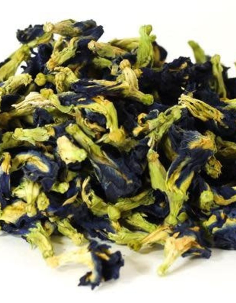 Golden Poppy Herbs Butterfly Flowers, Clitoria ternatea, Organic Whole Flower, bulk/oz