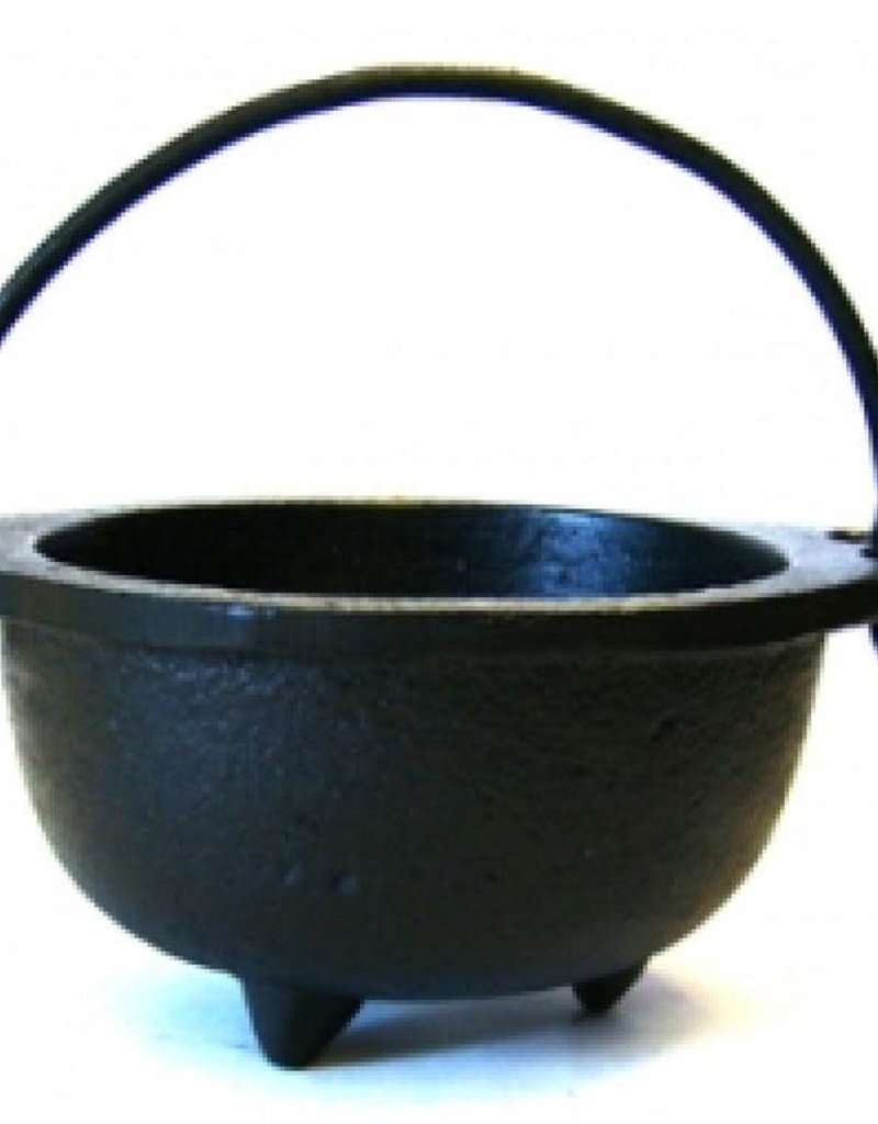 Golden Poppy Herbs Mini Oval Cast Iron Cauldron