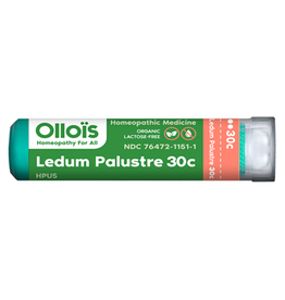 Golden Poppy Herbs Ledum Palustre Organic Homeopathic Remedy 30c  - Ollois